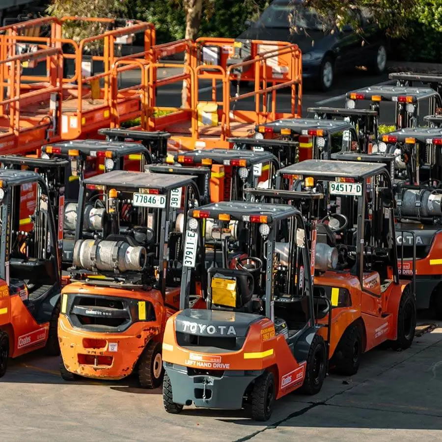 Equipment in yard