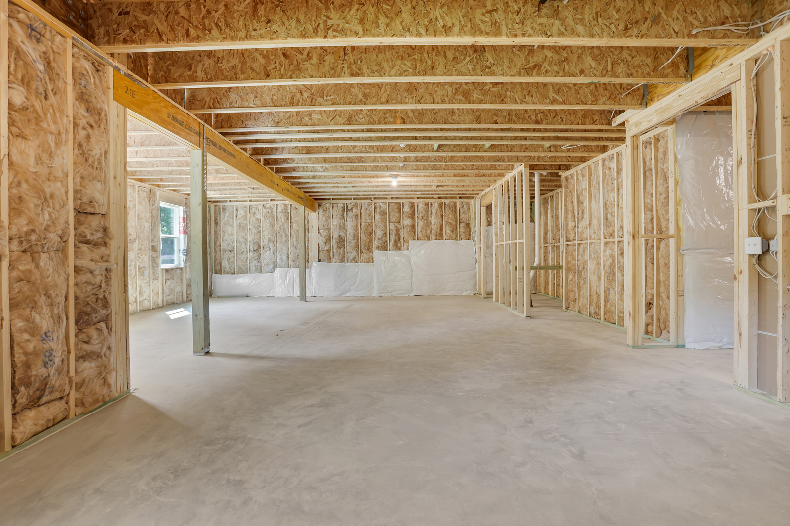 unfinished basement with natural light