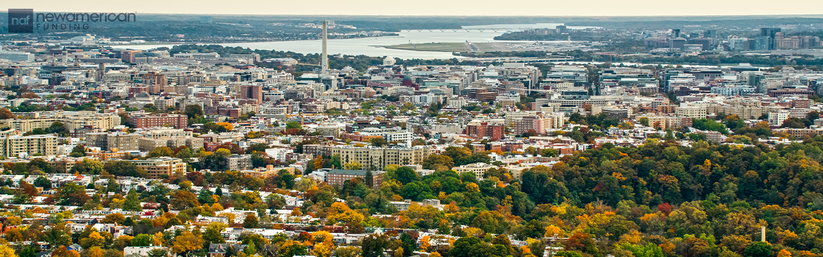 Aerial view of Washington, D.C. neighborhood