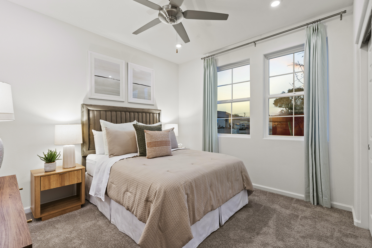 bedroom with bed and window