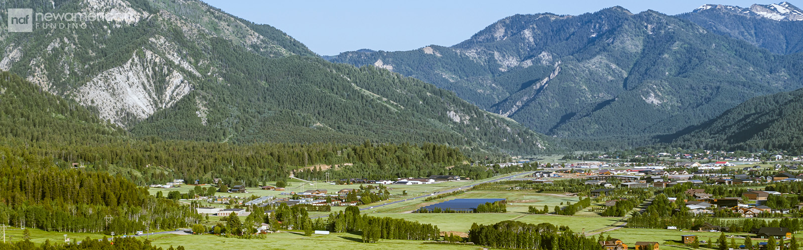 Aerial view of Wyoming neighborhood