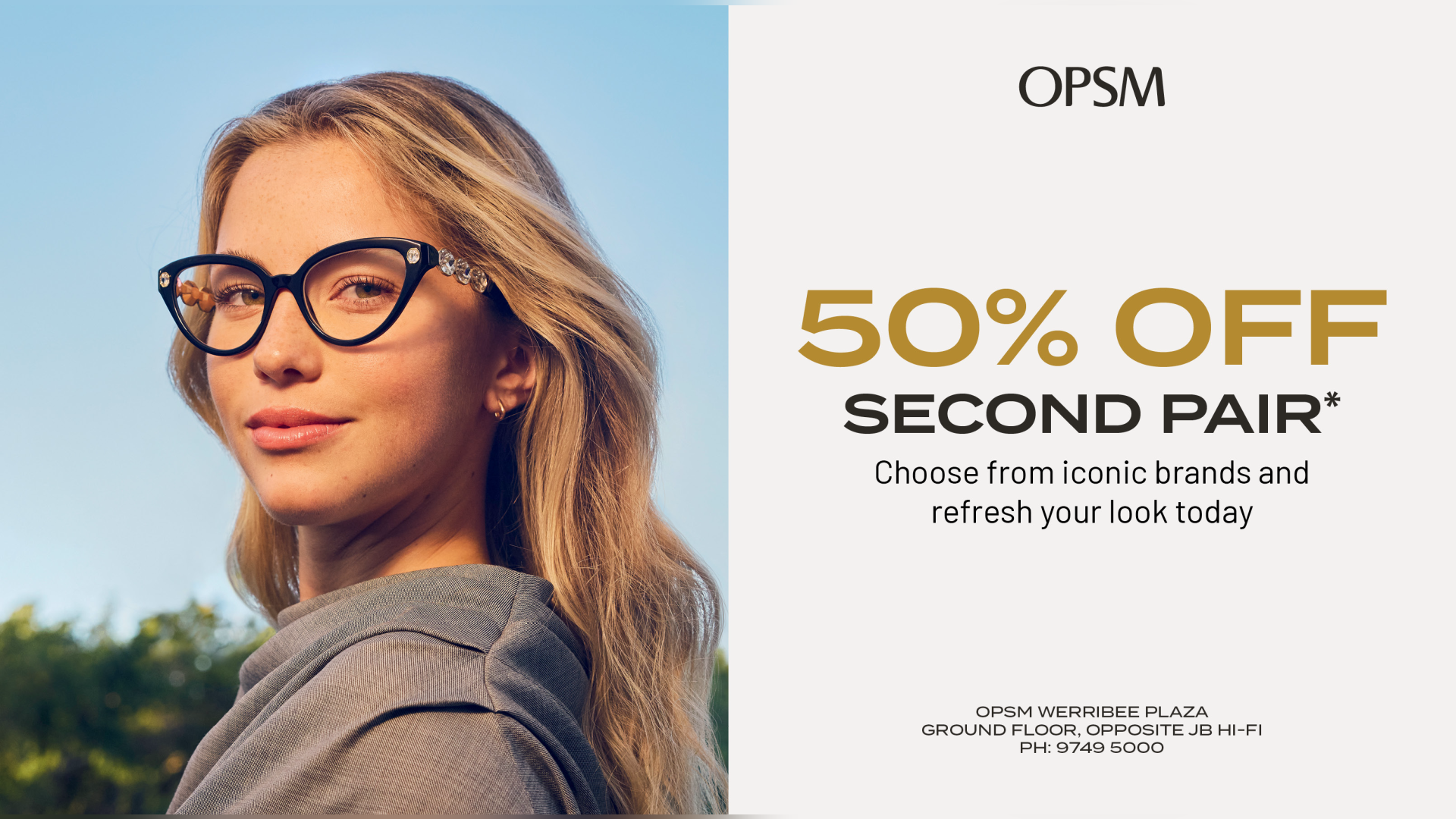 Book an Eye Test at OPSM Werribee Plaza