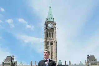 Ontario State Deputy Marcel Lemmen speaks at the rally on Parliament Hill before Canada’s 2022 National March for Life in Ottawa on May 12.