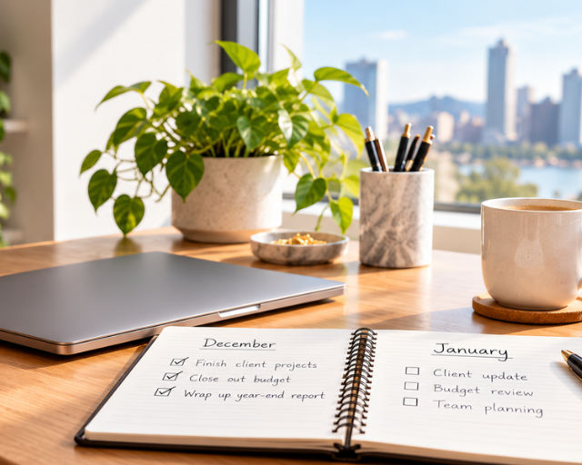 Before the year ends, clear more than your desk - give yourself a break