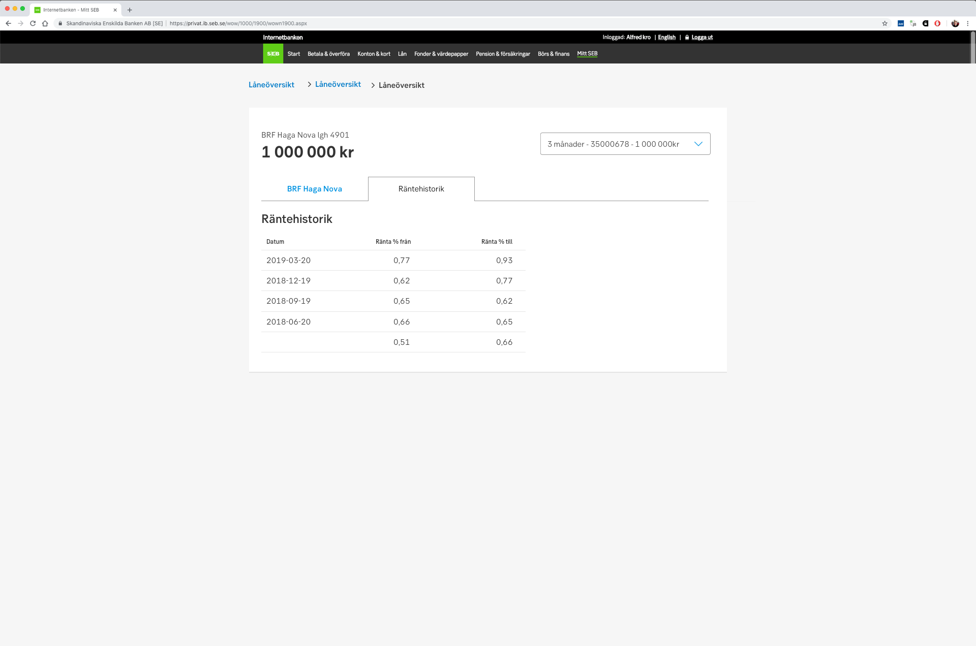 Example of using one cards in desktop mode