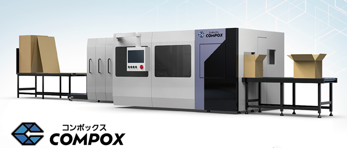 Three-Dimensional Variably Sized Box-Making Machine COMPOX