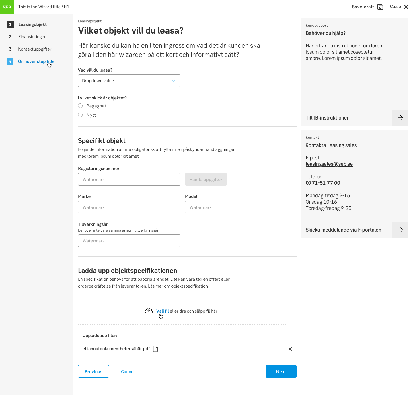 Drag and drop example