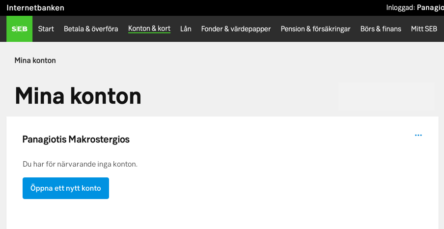 Empty states example