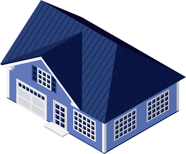 blue house