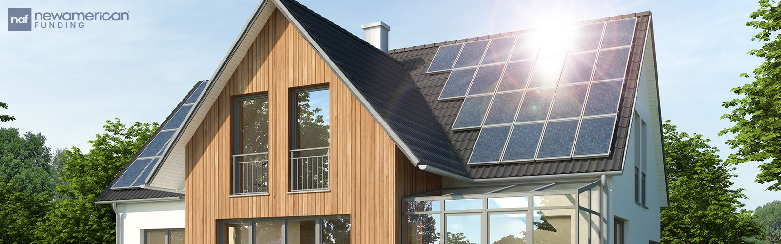 house with solar panels