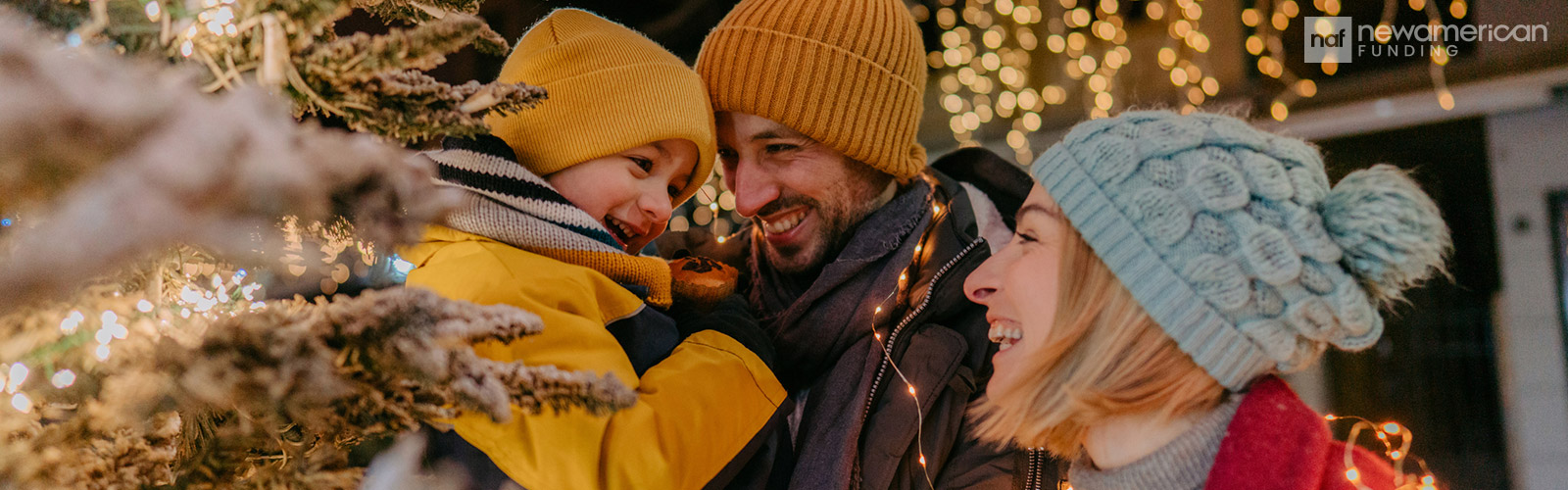 family enjoying the holiday festivities