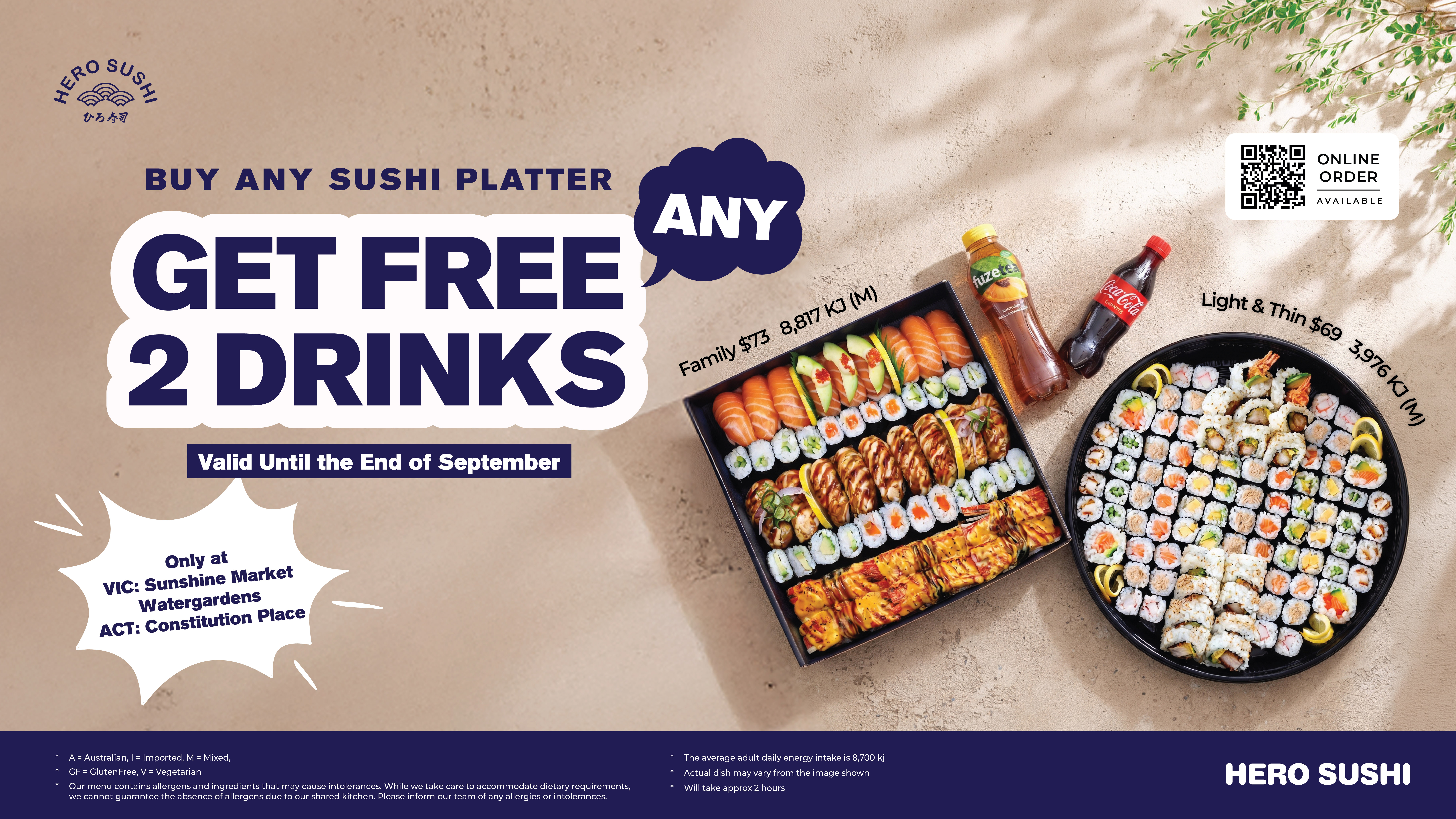 WGT Platter with Free Drink Poster