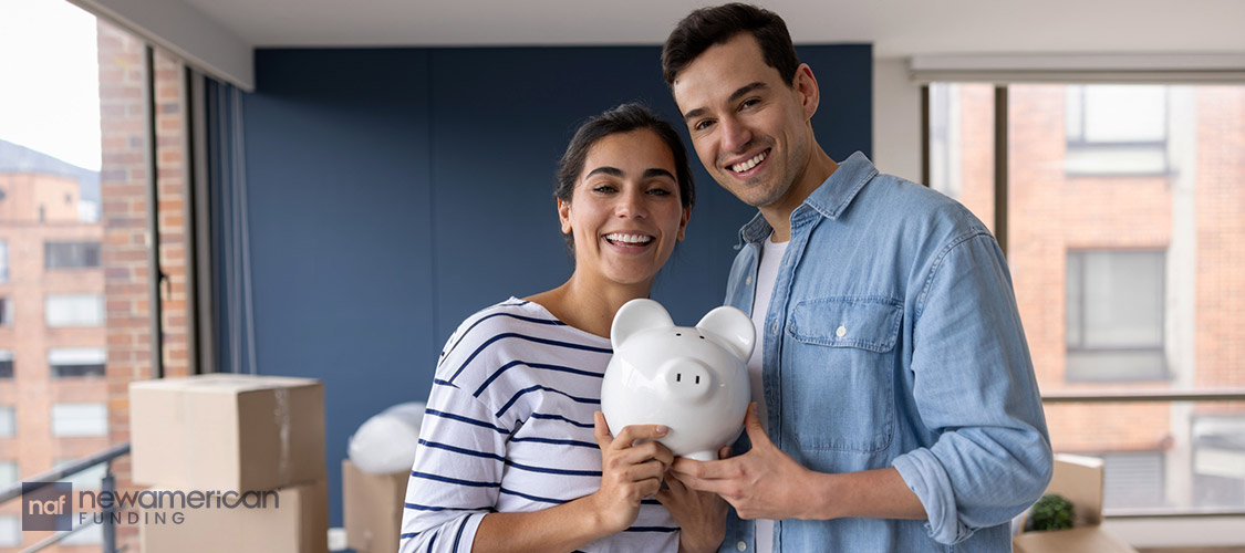 couple saving for a new home