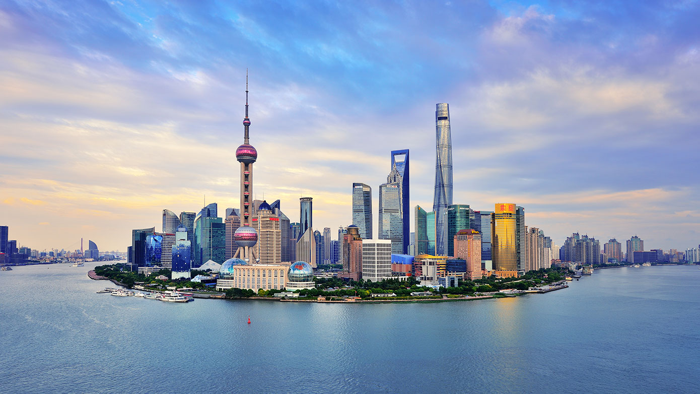 Shanghai cityscape scene
