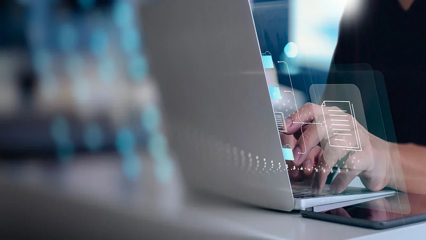 Man with laptop
