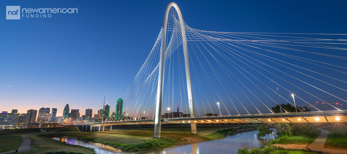 Margaret Hunt Hill bridge in Dallas
