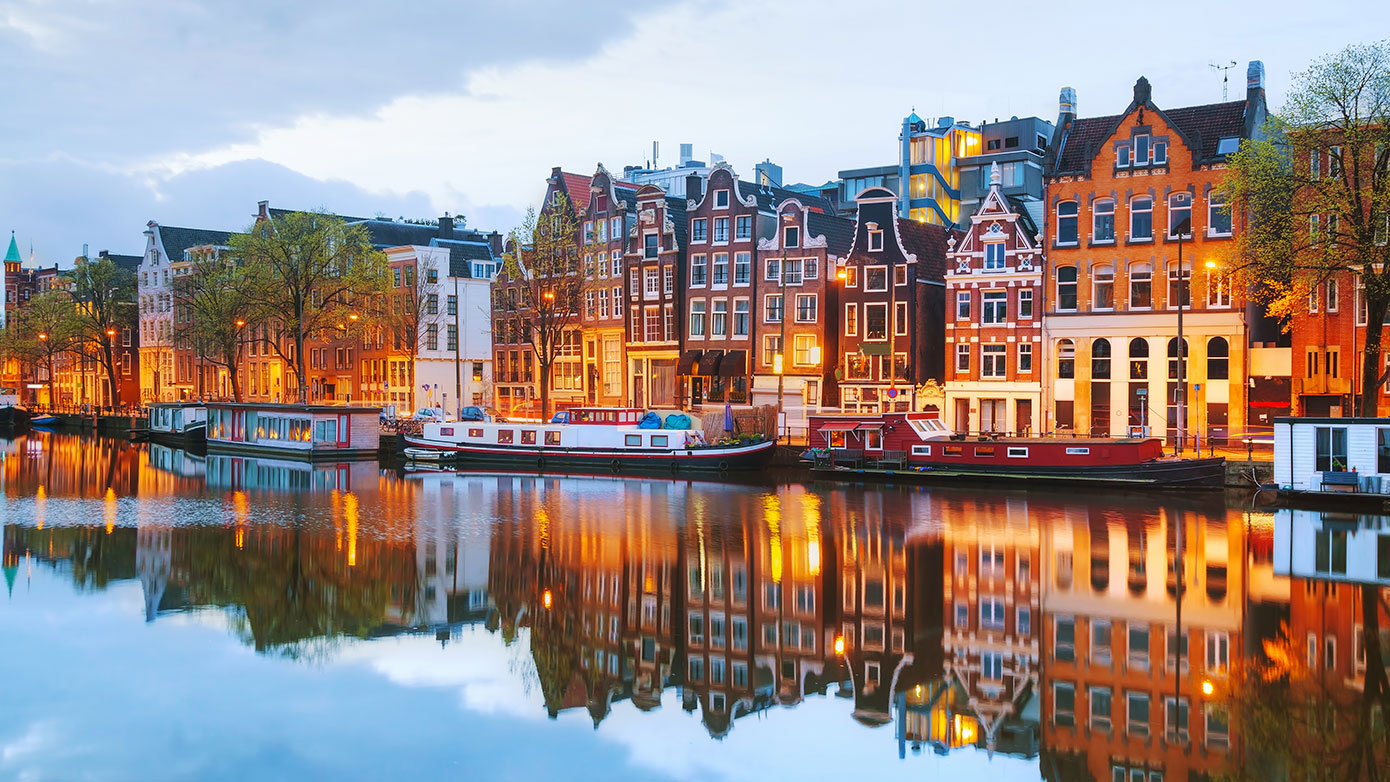 Image of Dutch canal system