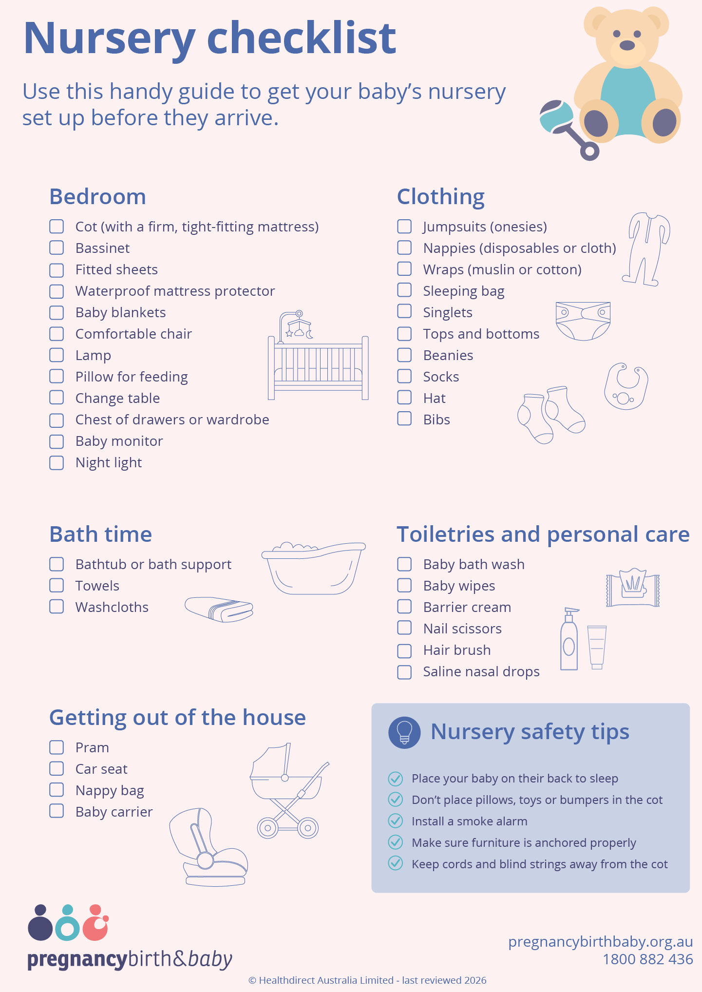 Guide to get your baby’s nursery set up before they arrive