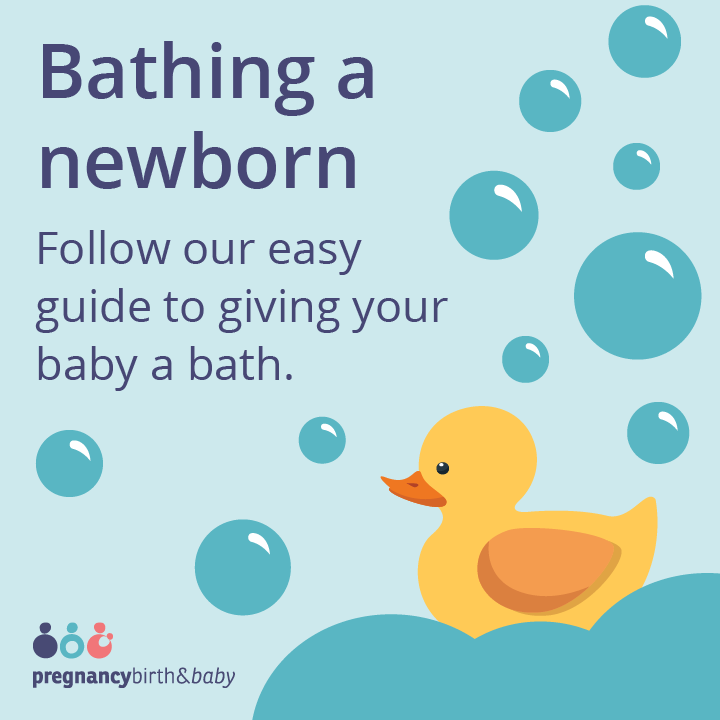 Bathing your newborn guide