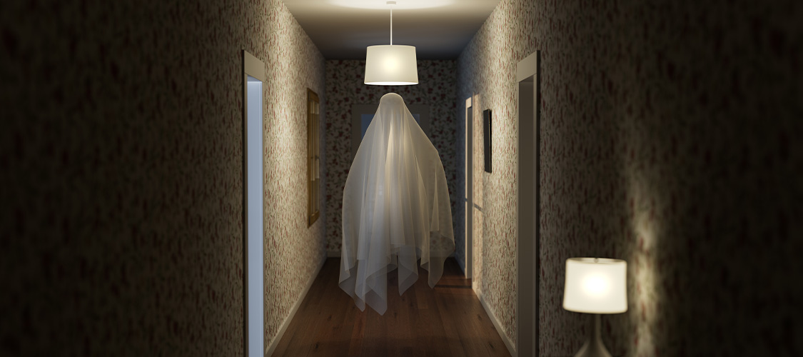 A ghost in a home