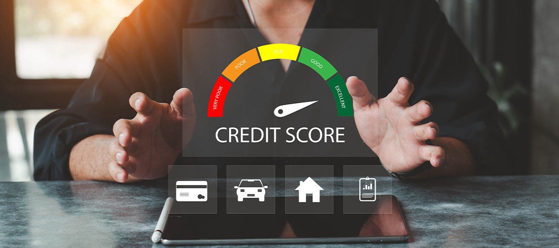 A image of a credit score