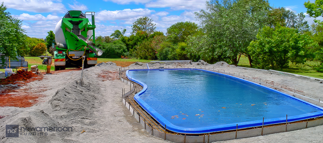 A new pool under construction.
