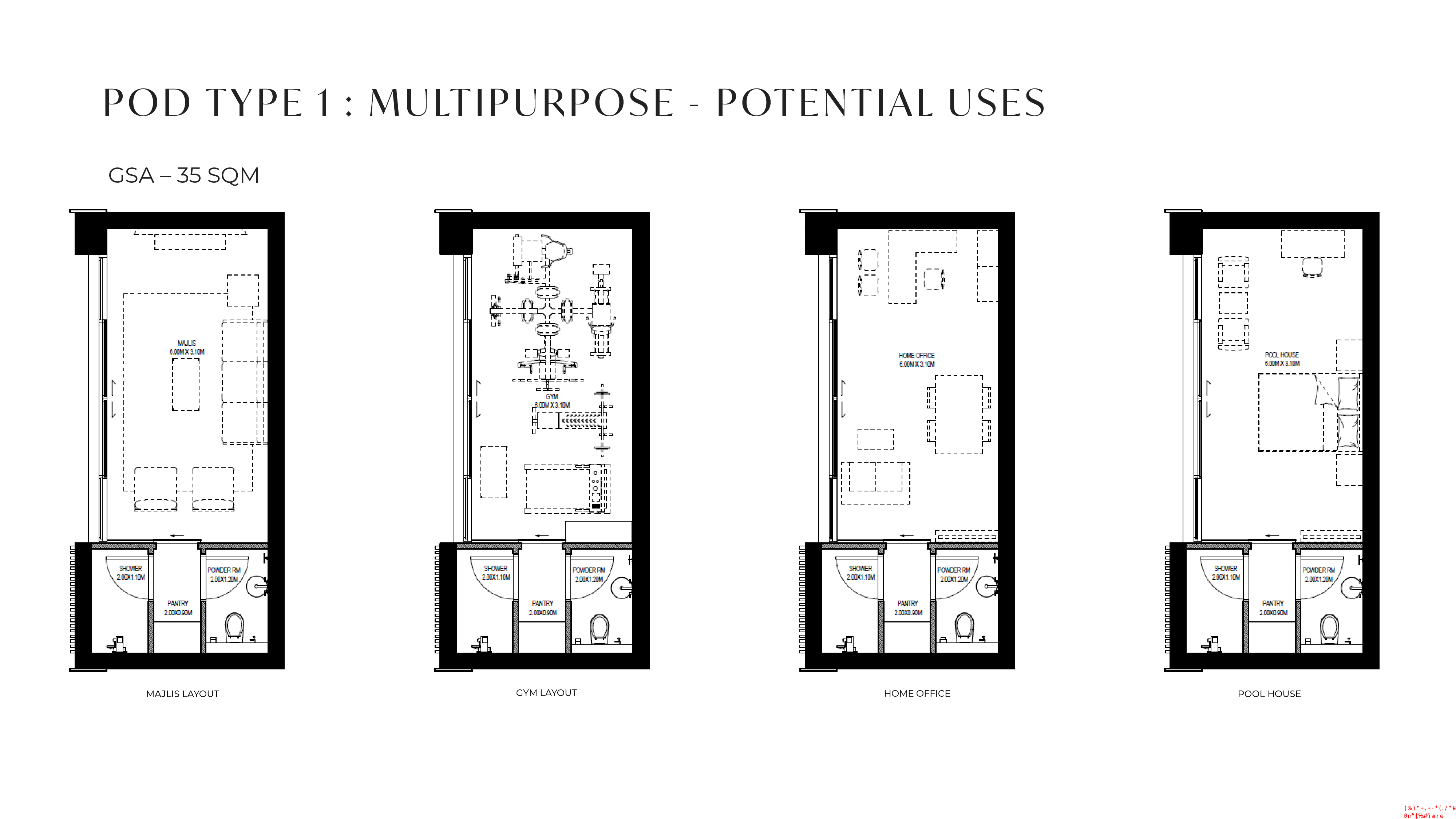 Saadiyat Lagoons Pod typeA floor plan
