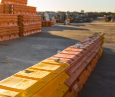 Coates begins recycling plastic traffic barriers