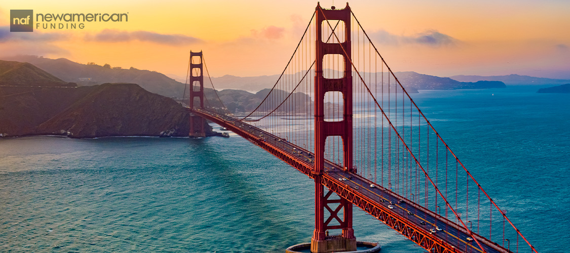 A shot of the major city in California 