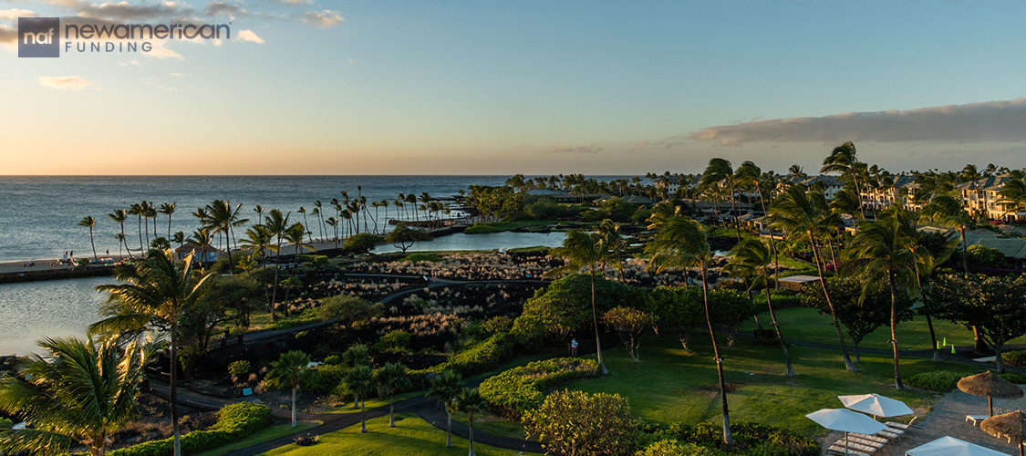 A shot of the major city in Hawaii