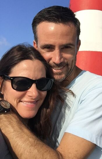 Tina Swartzlander and her late husband, Matt