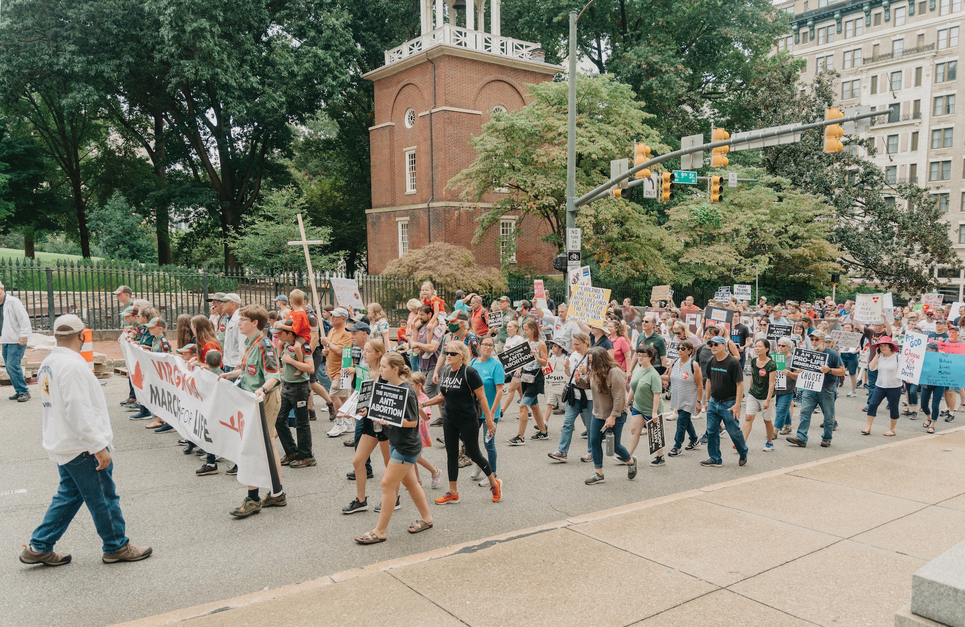The Virginia March for Life makes its way through Richmond