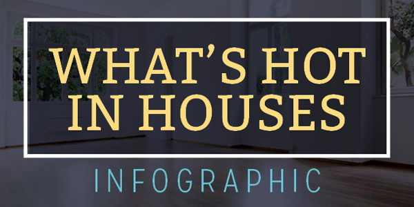 what's hot in houses infographic