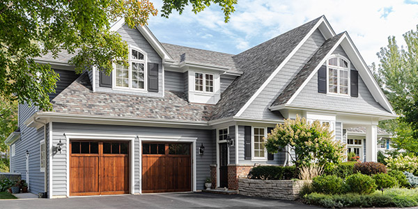 A nice house with grey siding 