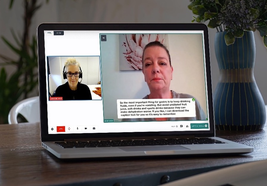 Partner and healthdirect links sent to callers phone