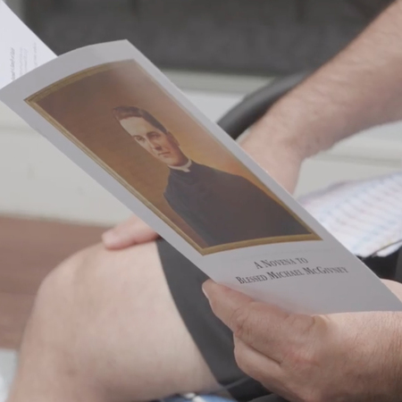 Andy Semenza, once at death’s door due to COVID-19, says he was cured by the prayers of Blessed Michael McGivney’s intercession.