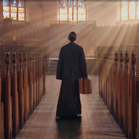 Photo from a documentary of Father McGivney's vision that spread across the world, touching millions of lives.