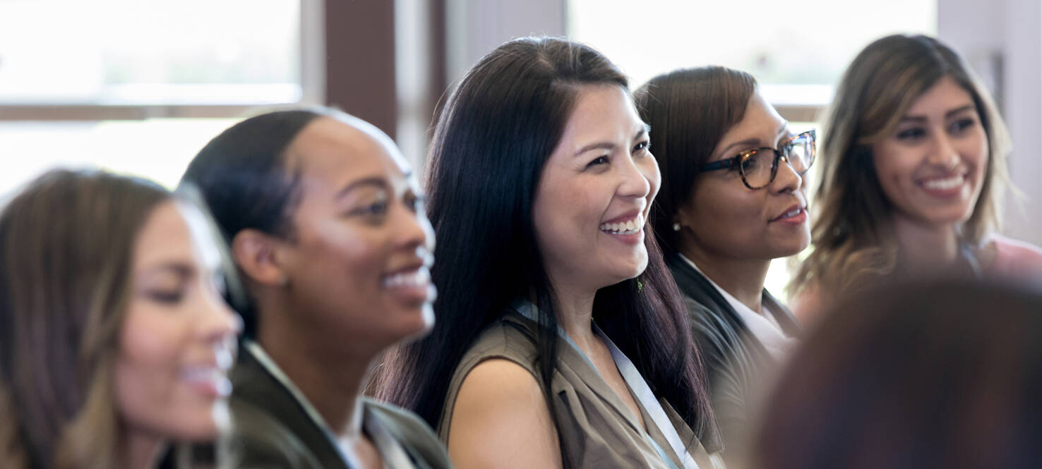 A group of women at a community-based health education event.