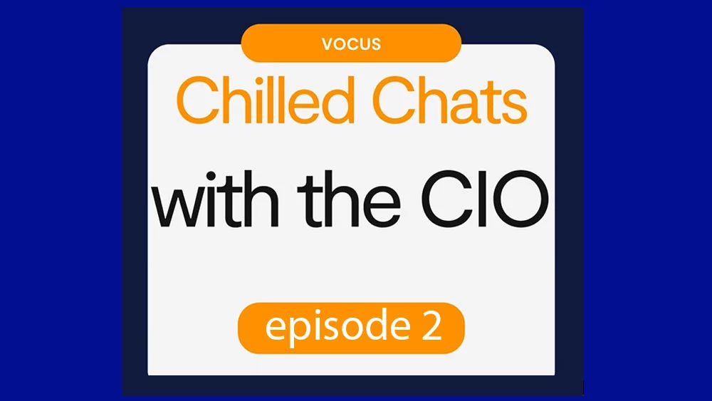 Still from the vodcast Chilled Chats with the CIO - episode 2
